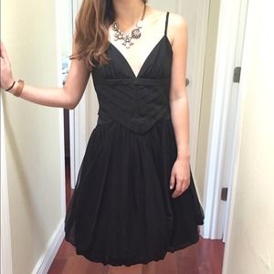 bebe little black prom/cocktail dress
