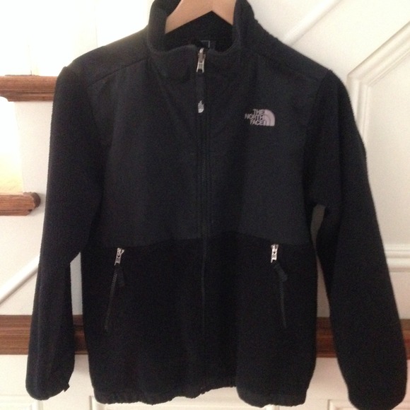 boys black north face coat