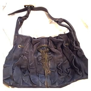 Be&D black leather handbag