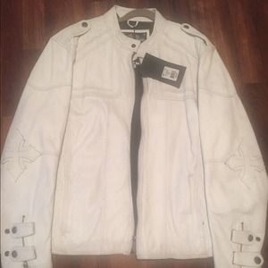 Xl white affliction jacket