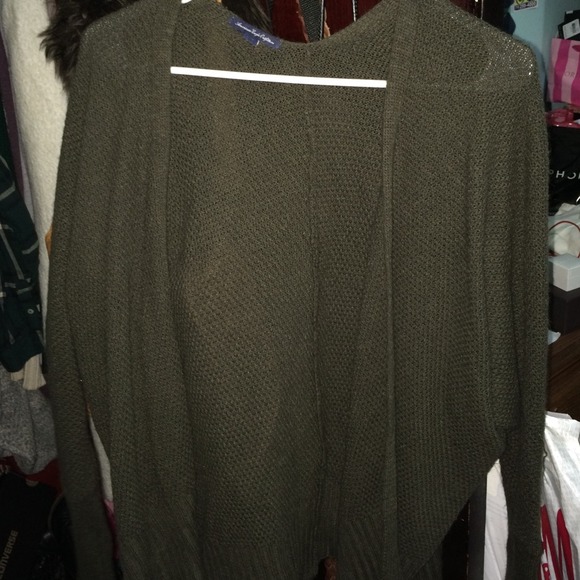 Forest green cardigan