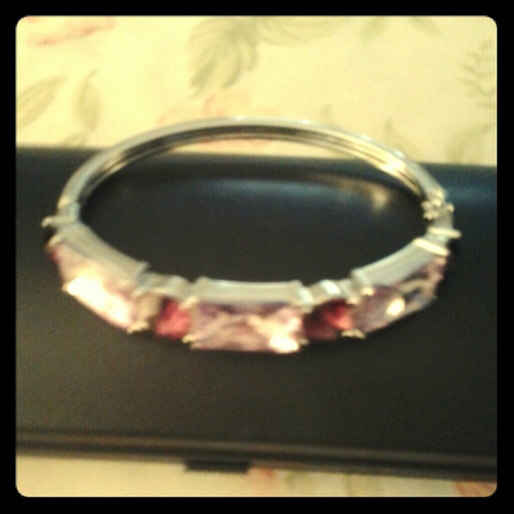 New silver fill multicolor stones bracelet