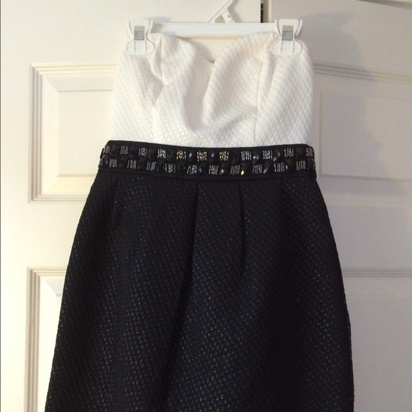 Black and white dress