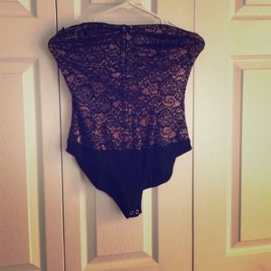Forever 21 body suit, tube top lace top