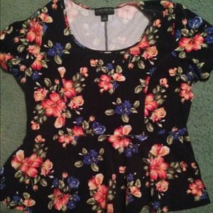 forever 21 plus size peplum shirt