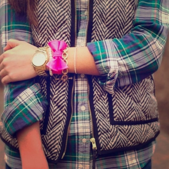 J. Crew Tops - J. Crew tartan perfect shirt