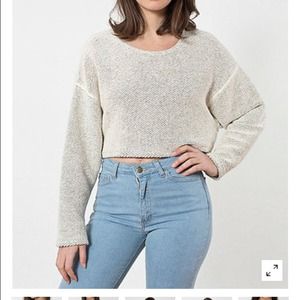 American apparel cropped knit sweater