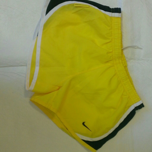 SOLD!! Yellow nike dri fit shorts
