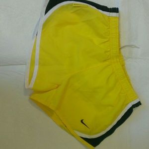 SOLD!! Yellow nike dri fit shorts