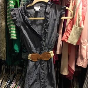 Maternity denim dress