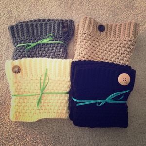 Set of 4 boot cuffs