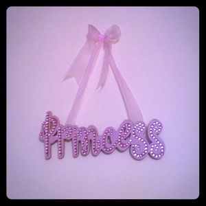 Pink "princess" sign