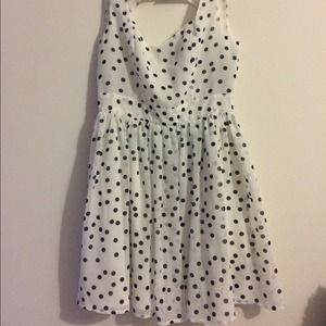 Forever 21 chiffon polka dot dress