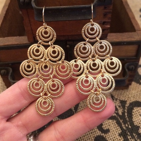 Gold Earrings - Picture 2 of 2
