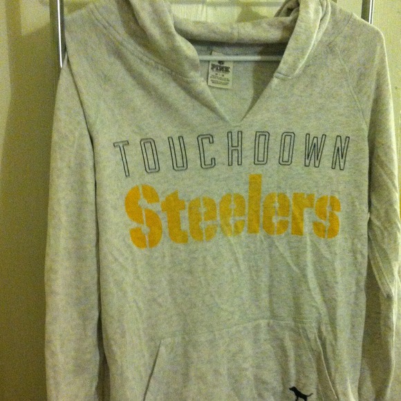 PINK VS Pittsburgh Steelers NFL Hooded Long Sleeve