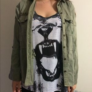 Kendall and Kylie collection utility jacket