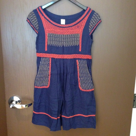 Pretty free people embroidered dress
