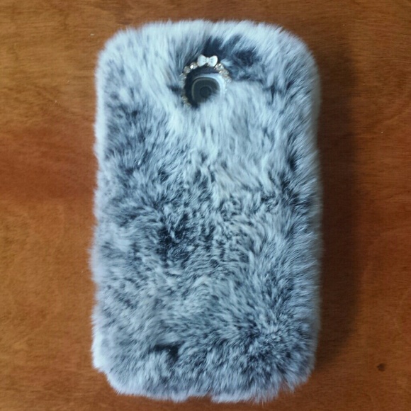 Furry phone case for samsung galaxy s4