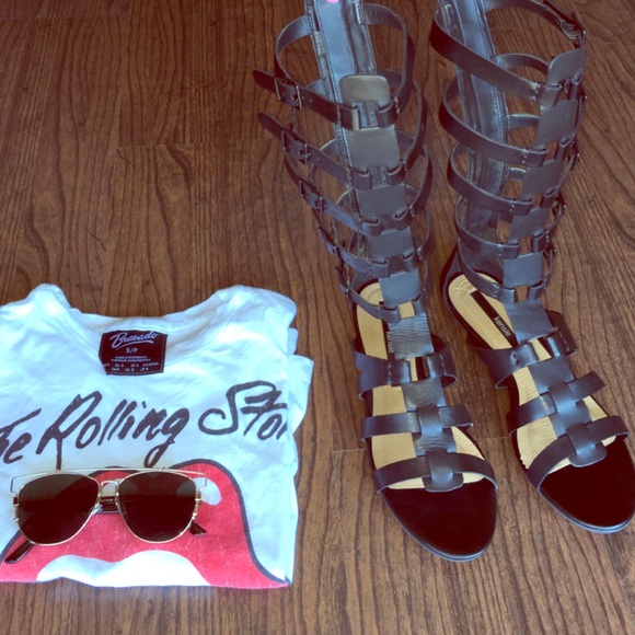 Kensie Shoes - Kensie Gladiator Sandals Black