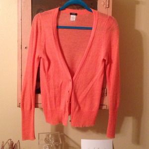 🚫🚫SOLD! 🚫🚫Coral lightweight cardi