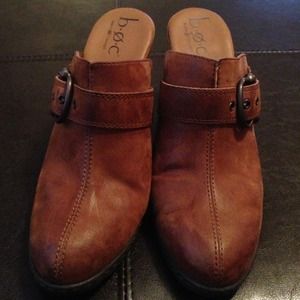 BOC Leather Brown Mules