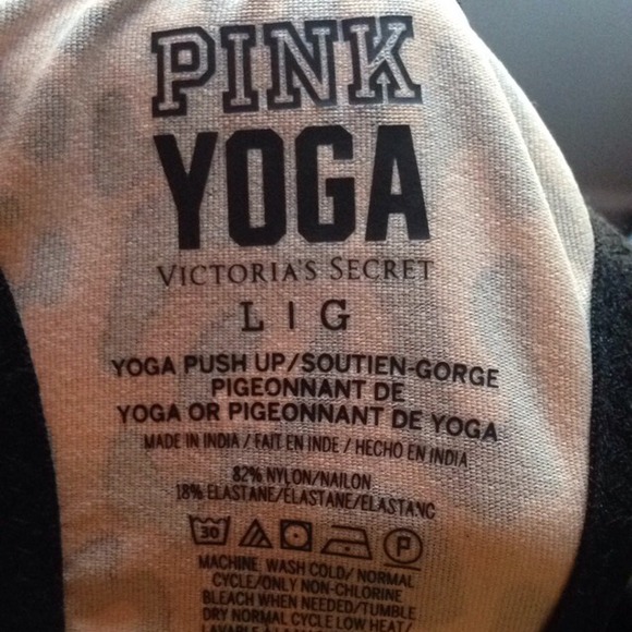 Pink Yoga Push Up Bra - Picture 2 of 2