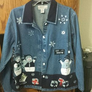 Ladies Winter Snowman jacket Size XL Passports