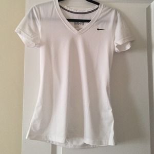 Dri-Fit White sport VNeck
