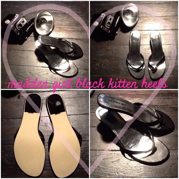 Madden Girl Roxan black kitten heels