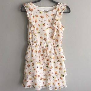 NWT Tiered floral print ruffle dress