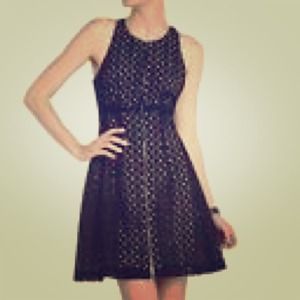 Black Eyelet BCBG Dress