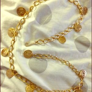Coins design belt & chain