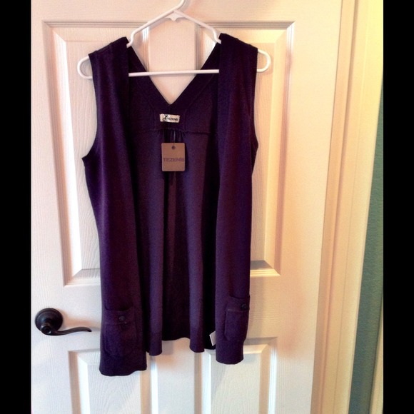 NWT Tezenis - Large Navy Blue Sweater - Picture 4 of 4