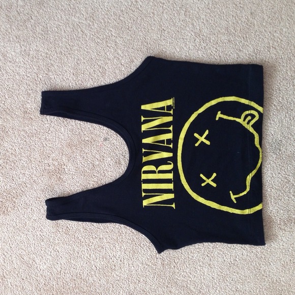 Nirvana forever 21 crop top