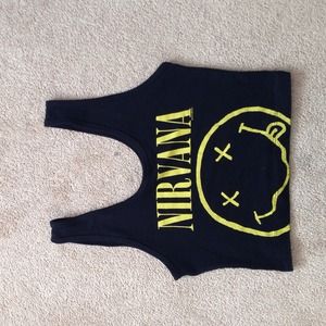 Nirvana forever 21 crop top