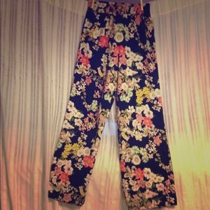 Floral Print Pants