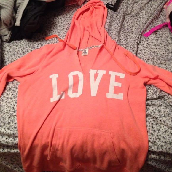 Hooded Victoria's Secert sweatshirt