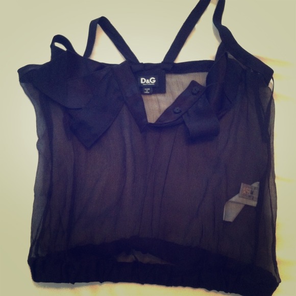 D&G sheer crop top
