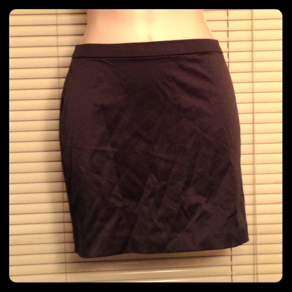 Charcoal satin-like Mini skirt