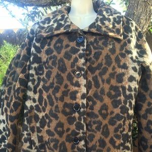 Faux Leopard Print Jacket