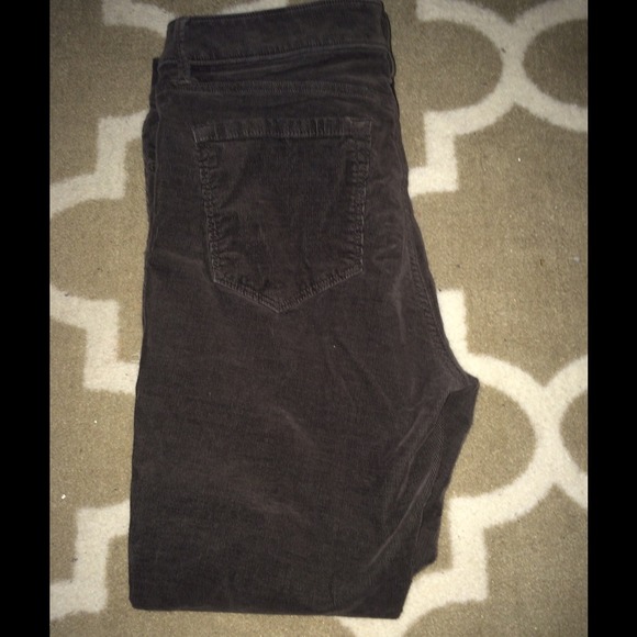 🚫sold in bundle🚫LOFT Dark Brown corduroy pants - Picture 2 of 3