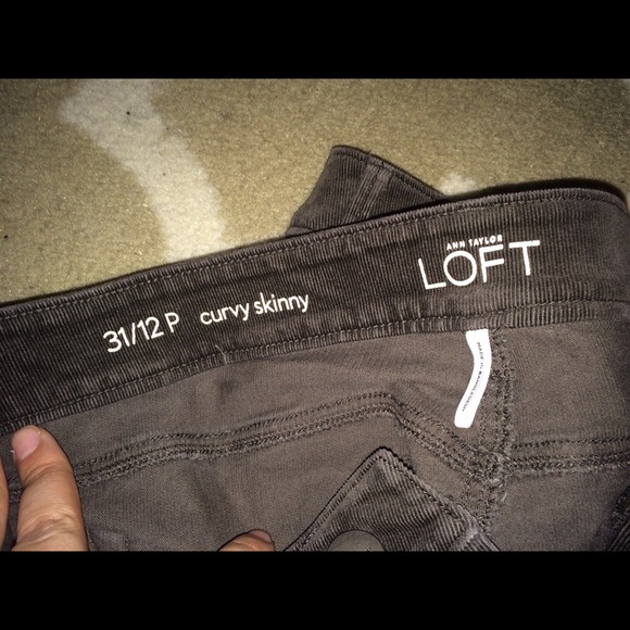 🚫sold in bundle🚫LOFT Dark Brown corduroy pants - Picture 3 of 3