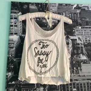 Too Sassy For You Brandy Melville flowy tank