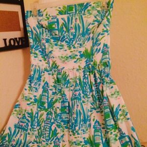 Lilly Pulitzer "High beams" print Chandie dress