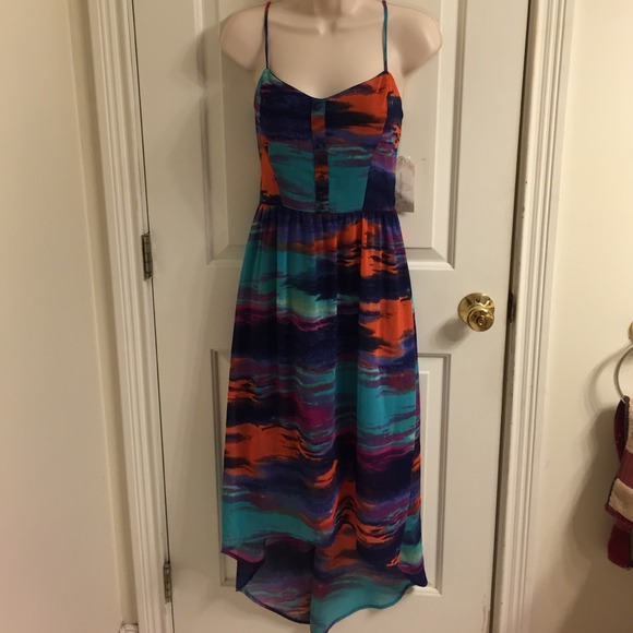 Soulmates Dresses & Skirts - NWT - Soulmates Colorful Hi Lo Maxi Dress, medium