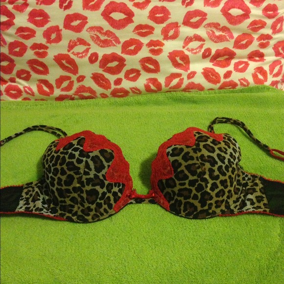 Jezebel Cheetah Print Push-up Bra