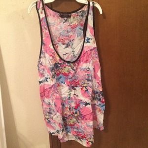 Multicolored/pink tank top