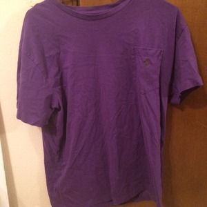 Purple polo pocket tee