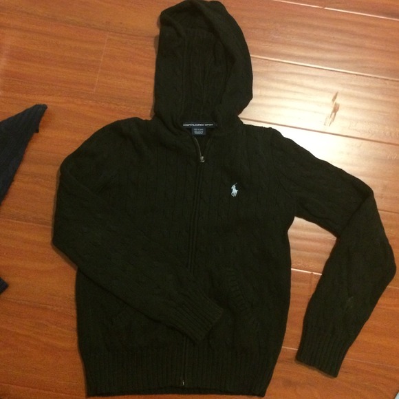 Black warm outerwear