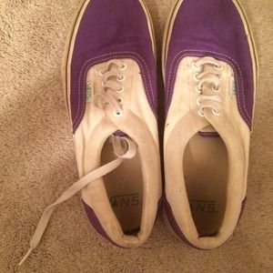 Purple and white vans